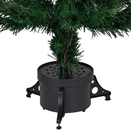 3ft. Pre-Lit Fiber Optic Artificial Christmas Tree with Stars {3}