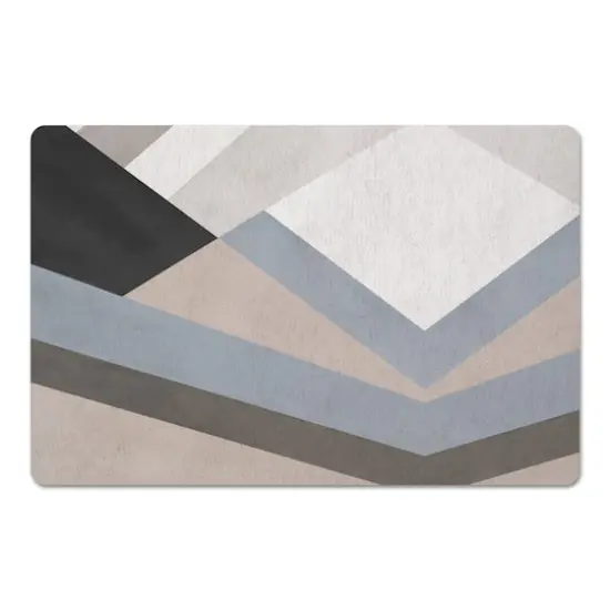 Abstract Geometric 27" x 18" Floor Mat {1}