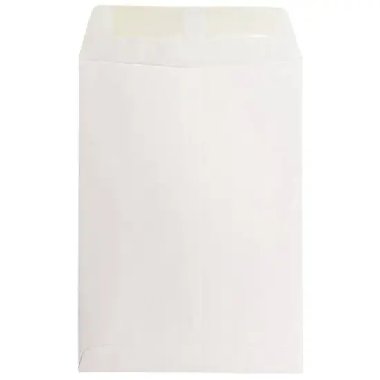 JAM Paper 7.5" x 10.5" White Open End Catalog Commercial Envelopes {3}