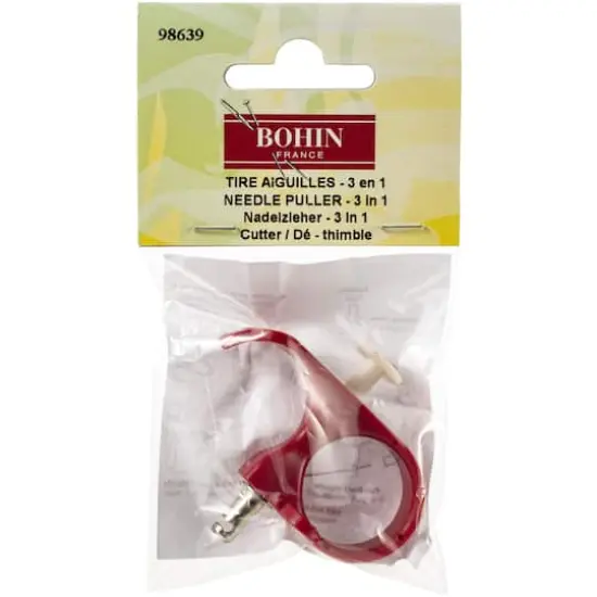 Bohin Red/White 3-in-1 Needle Puller {1}