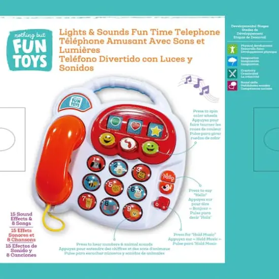 Nothing But Fun Toys Lights & Sounds Fun Time Telephone {5}