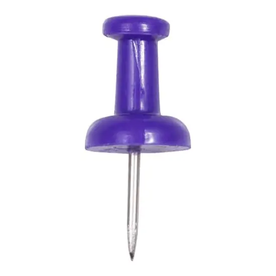 JAM Paper Colorful Standard Push Pins, 100ct. Purple {4}