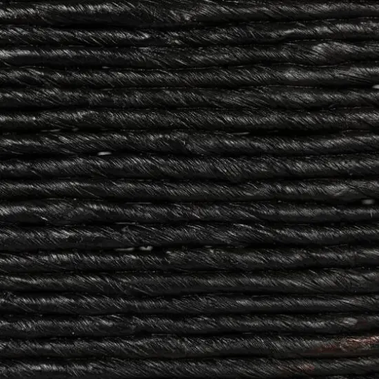 Hello Honey&reg; Corn Rope Round Accent Table Black {8}