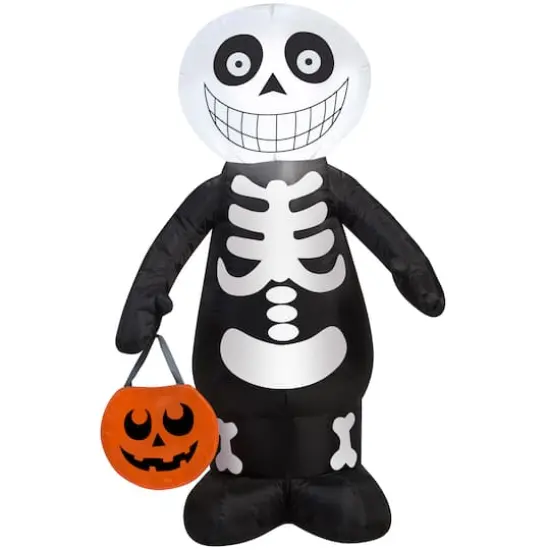 3.5ft. Airblown&reg; Inflatable Halloween Skeleton Boy {1}