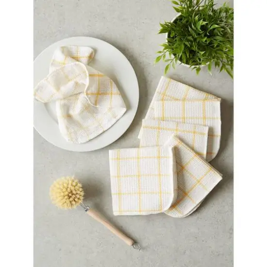 DII&reg; Yellow Scrubber Dishcloths, 6ct. {6}