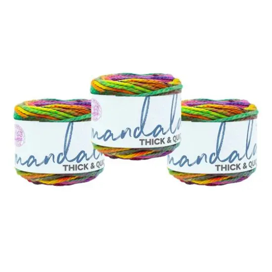 3 Pack Lion Brand&reg; Mandala&reg; Thick & Quick Yarn Swirl {1}