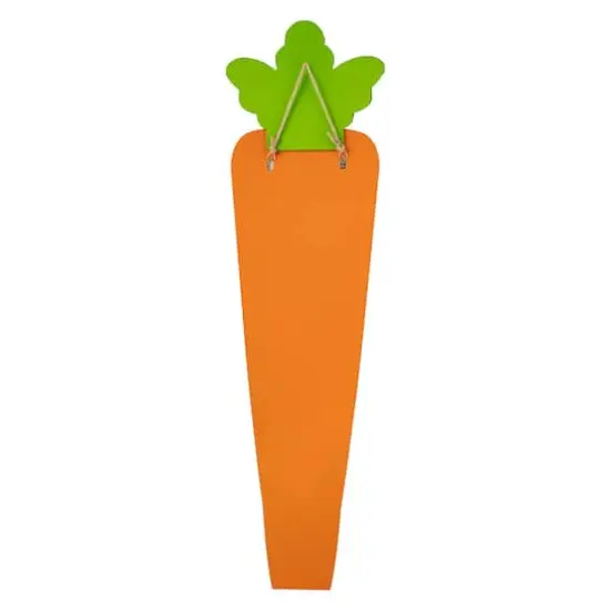 Glitzhome&reg; 41.5" Easter Wooden and Metal Carrot Porch Decor {8}