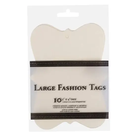 JAM Paper Ivory Fashion Gift Tags, 10ct. {4}