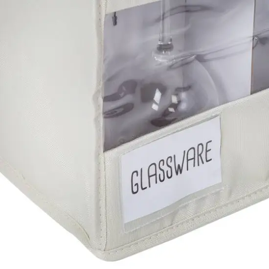 Honey Can Do Natural Stemware Storage Box Set {6}