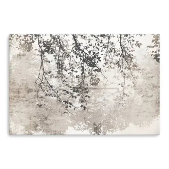 Taupe Soft Reflection Canvas Giclee {1}