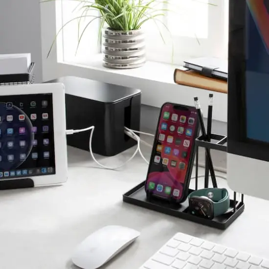 Simplify Black Cable Organizer Boxes, 2ct. {5}