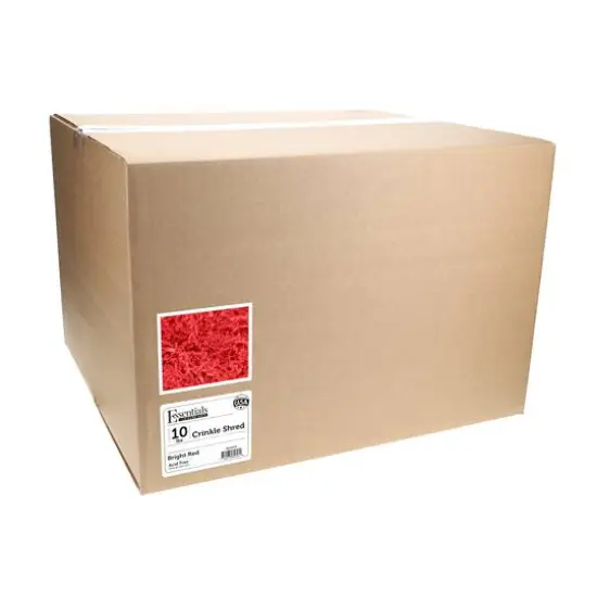 Essentials by Leisure Arts Crinkle Shred Box, 10lb. Bright Red {4}