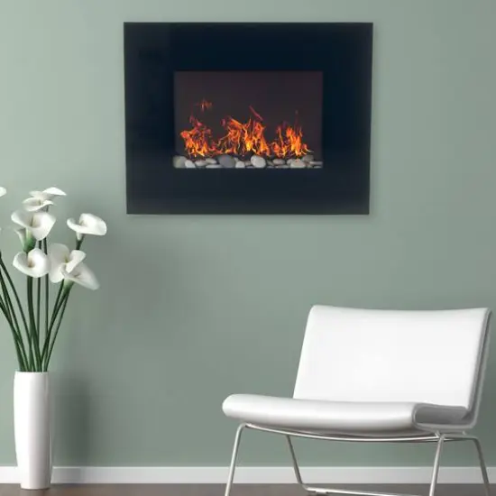 Hastings Home 26" Black Electric Fireplace {3}