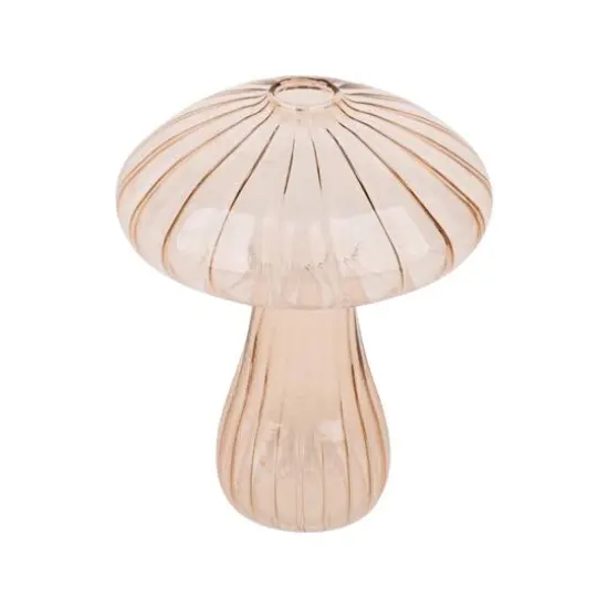 4.5" Glass Mushroom Decorative Container by Ashland&reg; Light Pink {3}