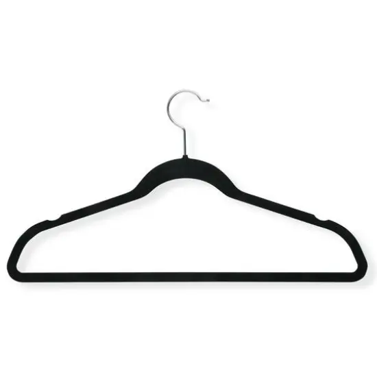 Honey Can Do Black Flocked Suit Hanger, 20ct. {3}