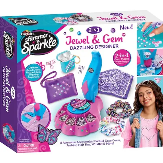 Cra-Z-Art&reg; Shimmer 'n Sparkle 2-in-1 Jewel & Gem Dazzling Designer {8}