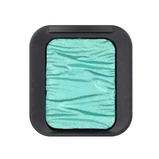 Finetec Pearlescent Watercolor Pan Pearlescent Caribbean Green {1}