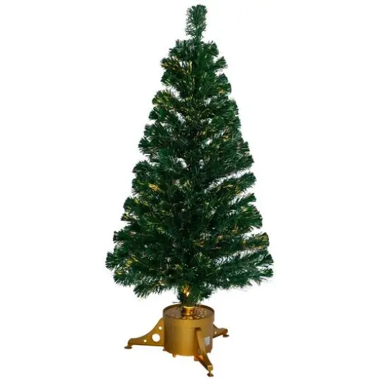 4ft. Pre-Lit Color Changing Fiber Optic Artificial Christmas Tree {1}