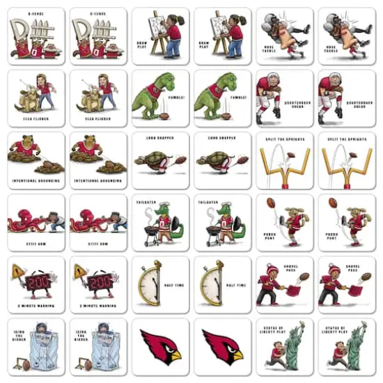 NFL Memory Match Game Arizona Cardinals {4}