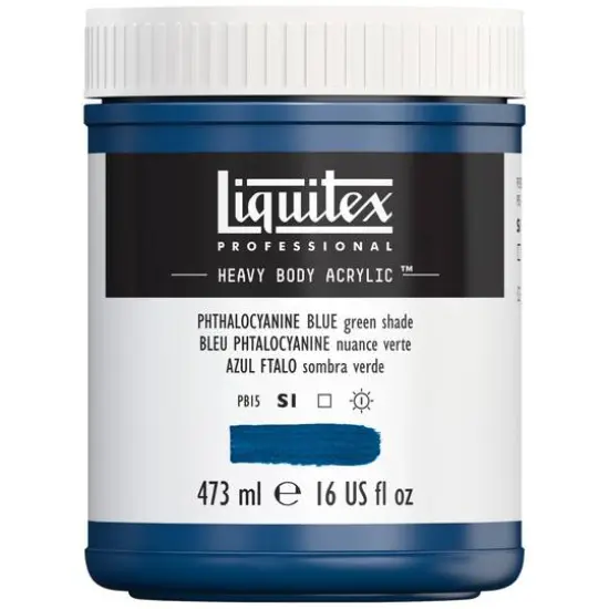 Liquitex&reg; Professional Heavy Body Acrylic&trade; Paint, 16oz. Phthalocyanine Blue (Green Shade) {4}