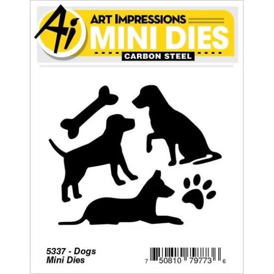 Art Impressions Dogs Mini Die Set {3}