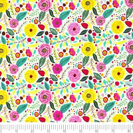 SINGER Modern Floral Designed by Denise Palmer Cotton Fabrics Bundle {7}