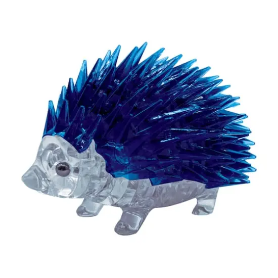 3D Crystal Puzzle - Hedgehog (Blue): 55 Pcs {1}