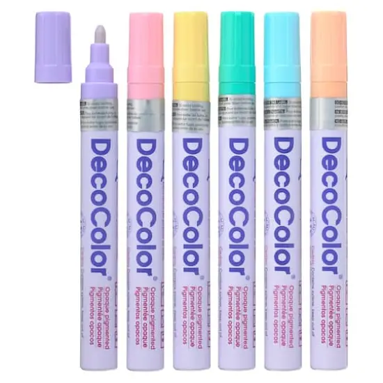 Marvy&reg; Uchida DecoColor&reg; Paint Marker Set, Pastel {1}
