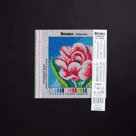 Orchidea Needlepoint Canvas For Halfstitch Without Yarn Peony - Printed Tapestry Canvas {3}