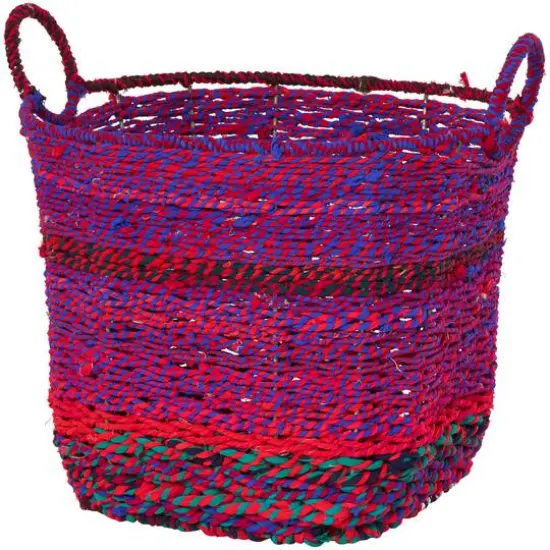 CosmoLiving by Cosmopolitan Multicolor Cotton Bohemian Storage Basket Set {3}