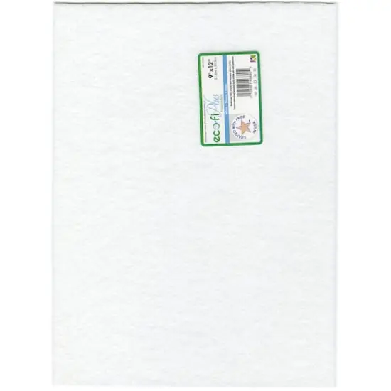 Kunin 9" x 12" Eco-Fi Plus Premium Felt Sheet, 12 Sheets White {1}