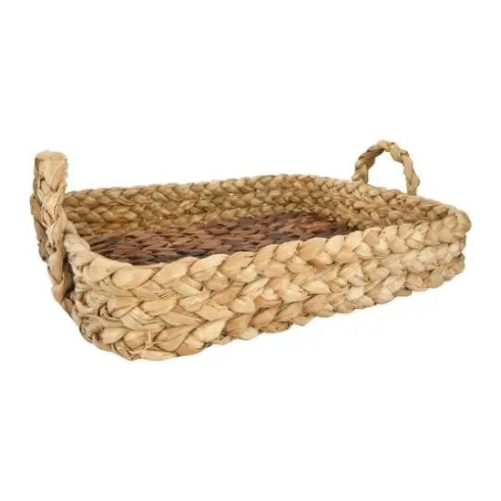 Hello Honey&reg; Brown Decorative Handwoven Seagrass Tray {5}