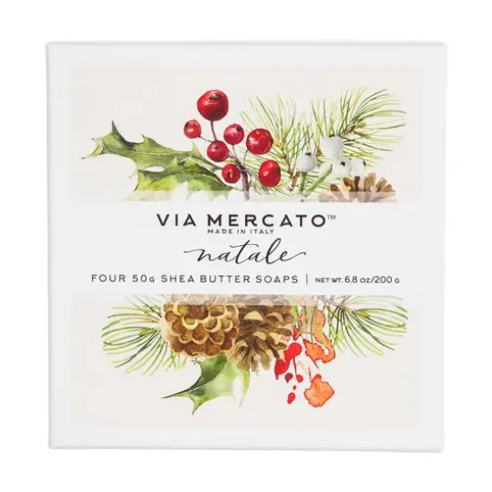 European Soaps Natale 4 Bar Gift Set {1}