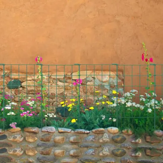 NEX&trade; Green Rustproof Metal Folding Fence, 35ct. {6}