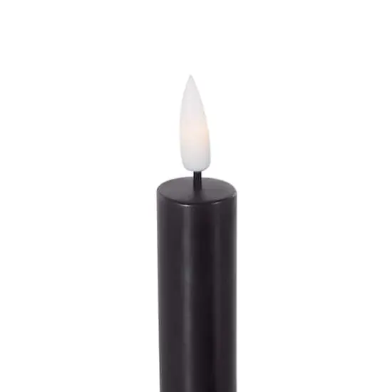 10" Flameless Wax Candles with Remote Control, 6ct. Black {5}