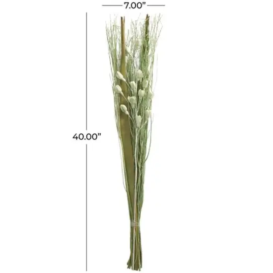 40" Green Floral Bouquet Branch Natural Foliage with Grass Stems {6}