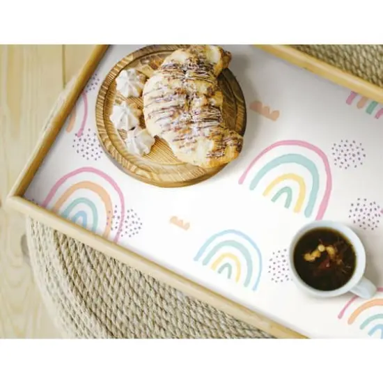 RoomMates Rainbow's End Peel & Stick Wallpaper Pink and White {6}