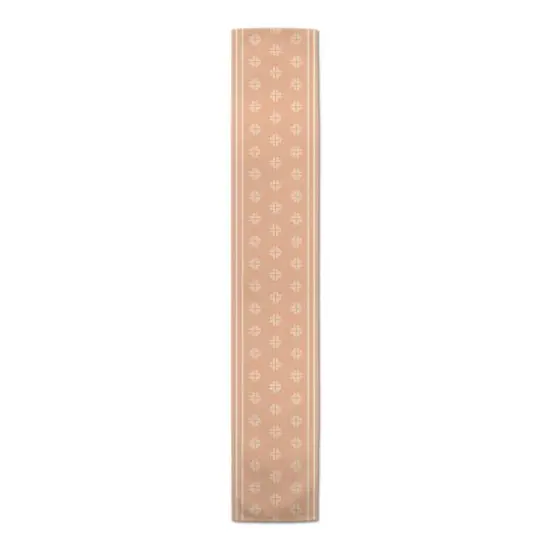 Pink Mudcloth Crosses Indoor/Outdoor Table Runner {1}