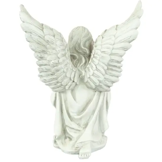 13" Kneeling Praying Angel Outdoor Garden Statue {6}