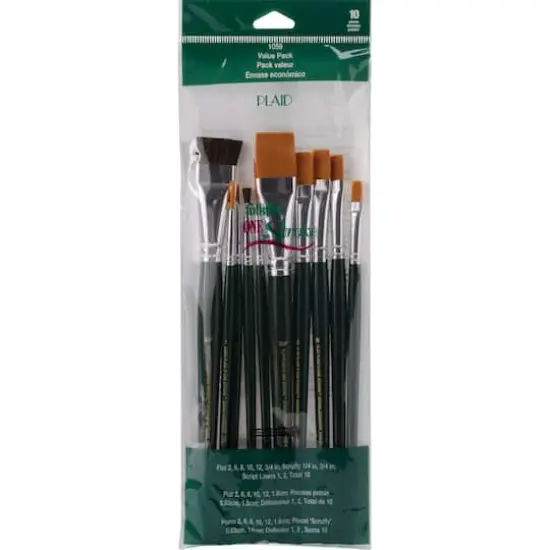 Plaid&reg; One Stroke Brush Set, 10ct. {3}