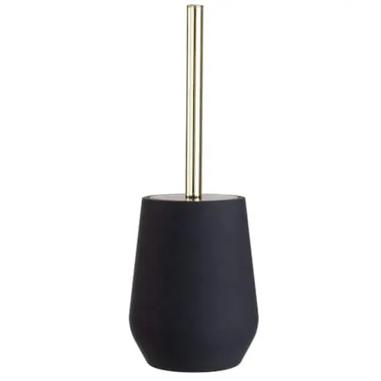 Bath Bliss Soft Toilet Brush Black {6}