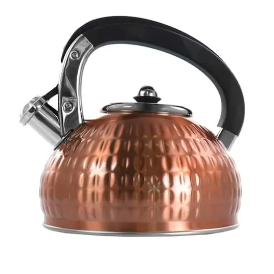 MegaChef 3L Copper Stovetop Whistling Kettle {1}