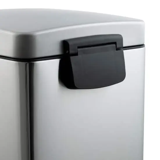 Organize It All 2 Pack Stainless Steel Trash Bins {8}