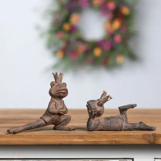 Royal Lounging Frog Figurine Set {3}