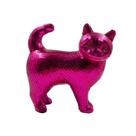 8" Disco Cat Tabletop D&eacute;cor by Ashland&reg; Pink {1}