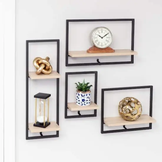 Honey Can Do 2-Tier Floating Wall Shelf {3}