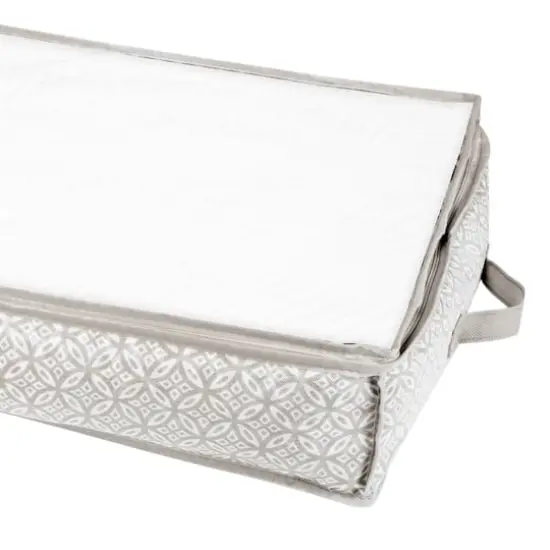 Simplify Gray Boho Under the Bed Storage Bag {4}