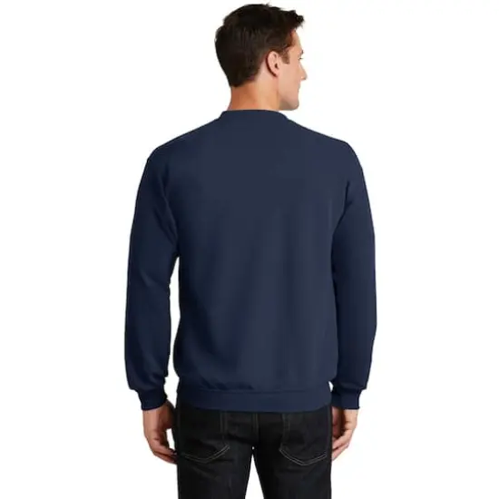 Port & Company&reg; Brights Core Fleece Crewneck Sweatshirt Navy {6}