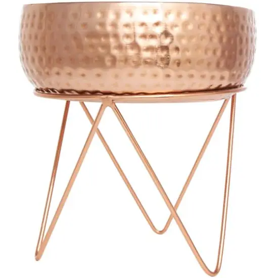 Vanilla Marshmallow Scented 4-Wick Candle in Copper Tripod Bowl {3}