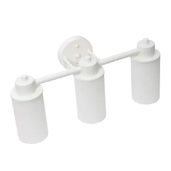 Lalia Home Essentix 3-Light White Shade Vanity {11}